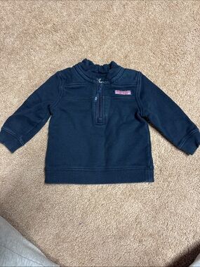 Vineyard Vines Baby Navy Quarter-Zip Pullover